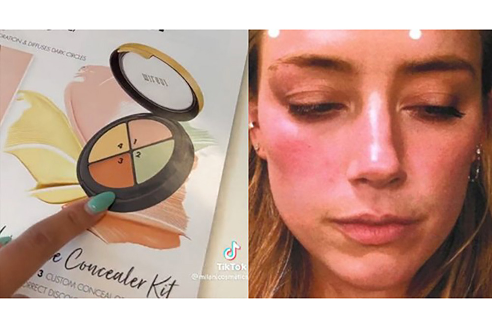 Marca de maquillaje desmiente a Amber Heard sobre el producto que usó para cubrir moretones