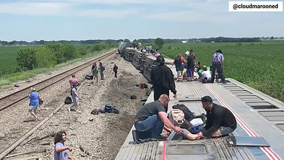 Se descarrila tren en Missouri; reportan al menos 4 muertos