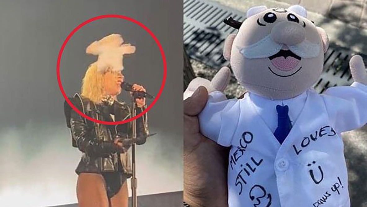 VIDEO: Muñeco de Dr. Simi le da en la cara a Lady Gaga en pleno concierto