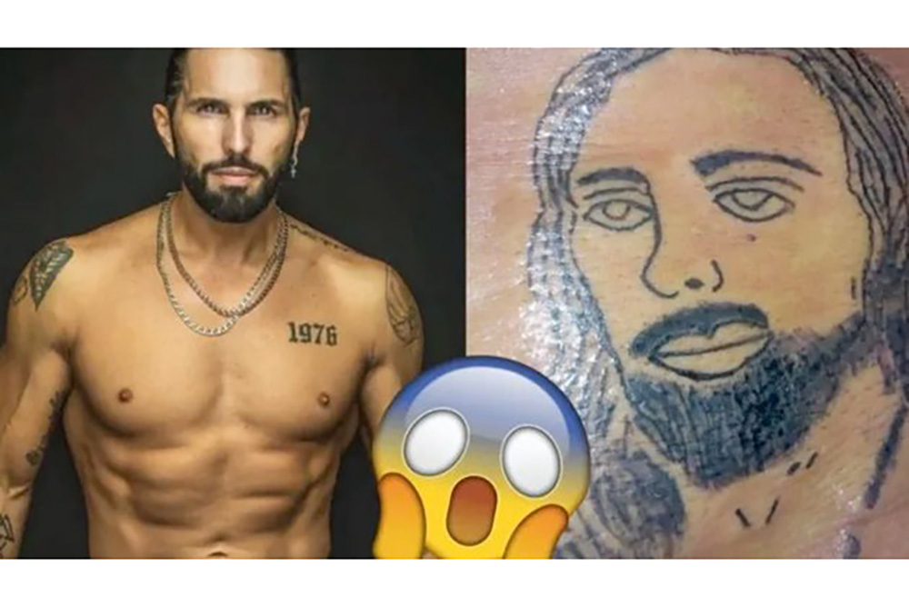Se parece a Cepillín: Fan se tatúa el rostro de Poncho de Nigris y él lo presume en Instagram