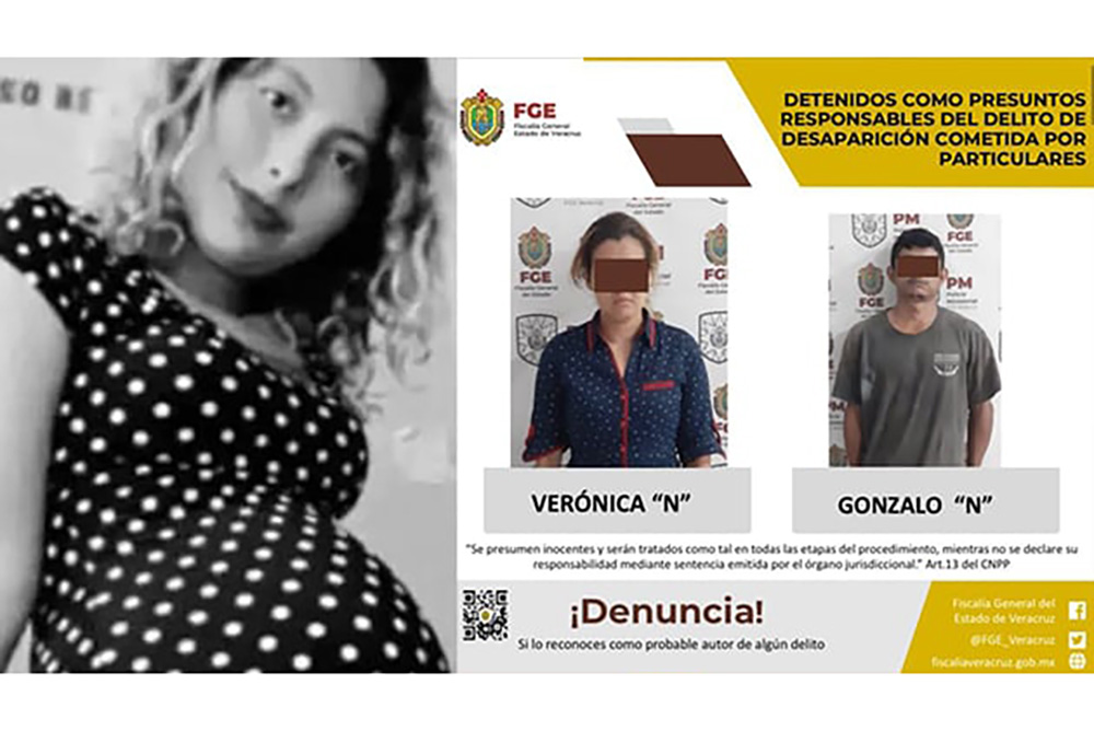Hallan sin vida a joven embarazada desaparecida en Veracruz; hay dos detenidos
