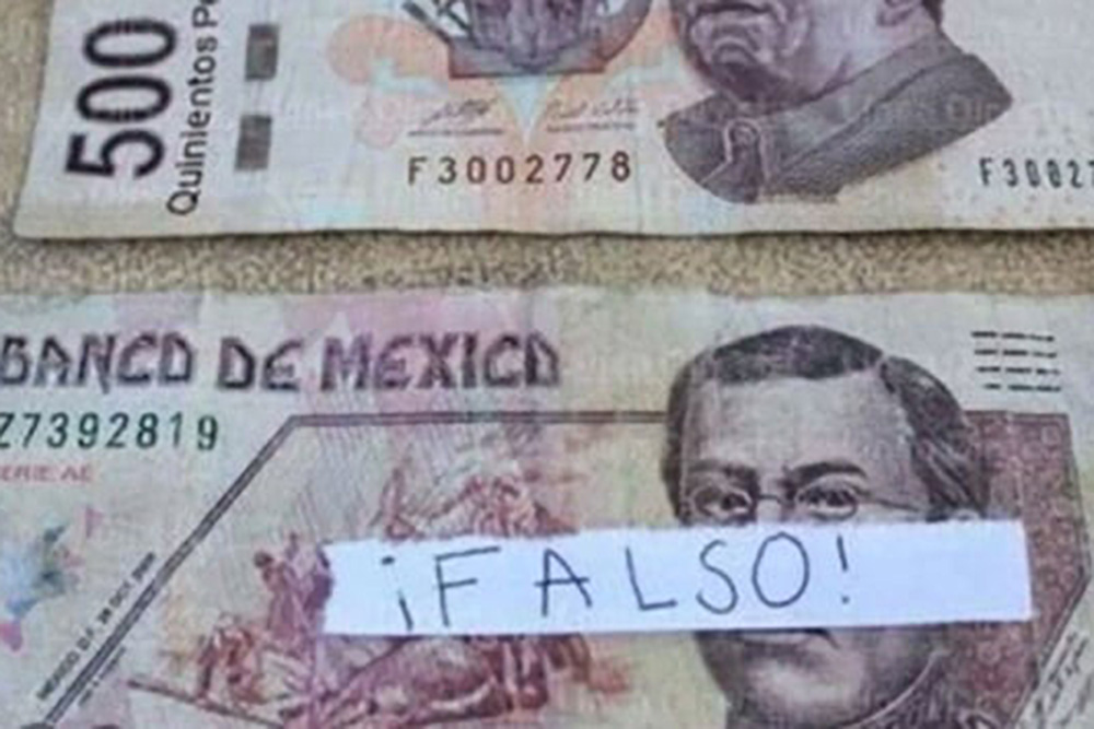 ¿Cuánto puedes pasar en la cárcel si pagas con un billete falso en México?