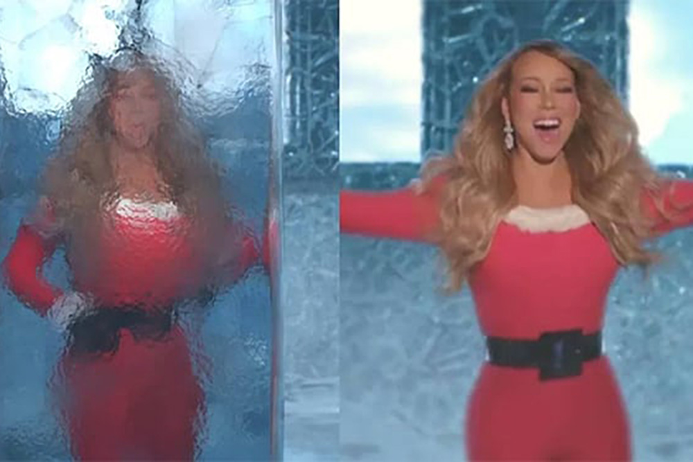Mariah Carey se descongela tras fin de Halloween para celebrar Navidad