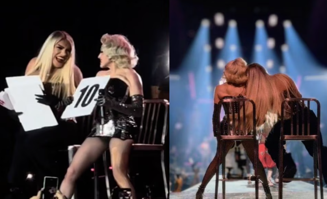  Wendy Guevara comparte escenario y foto con Madonna: “un sueño hecho realidad”