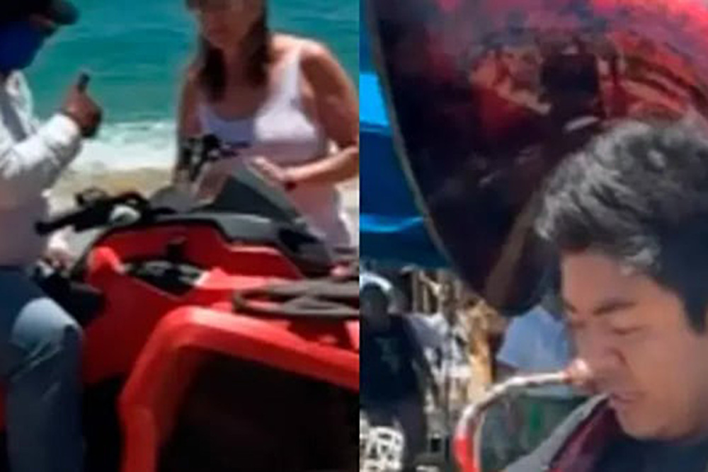 VIDEO: Extranjera ofrece soborno para retirar músicos de playa de Cabo San Lucas