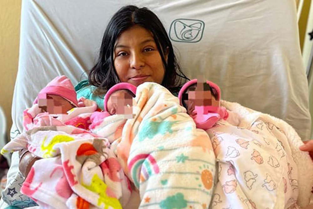 Mujer da a luz a trillizas en Hospital Nº 7 del IMSS de Monclova