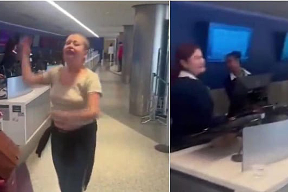 VIDEO: Mujer pierde su vuelo e insulta a empleados de aerolínea equivocada