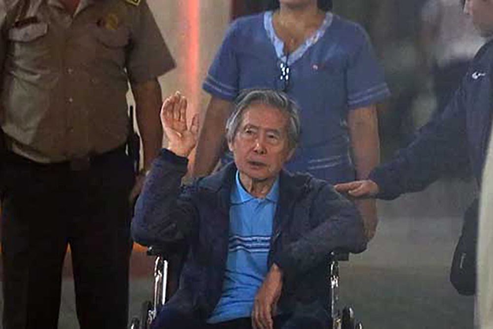 El expresidente Alberto Fujimori, ingresado en un hospital por probable tumor en la lengua