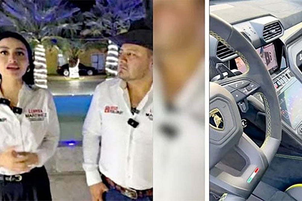 Candidata a alcaldía de municipio de Puebla hace campaña a bordo de costosa Lamborghini