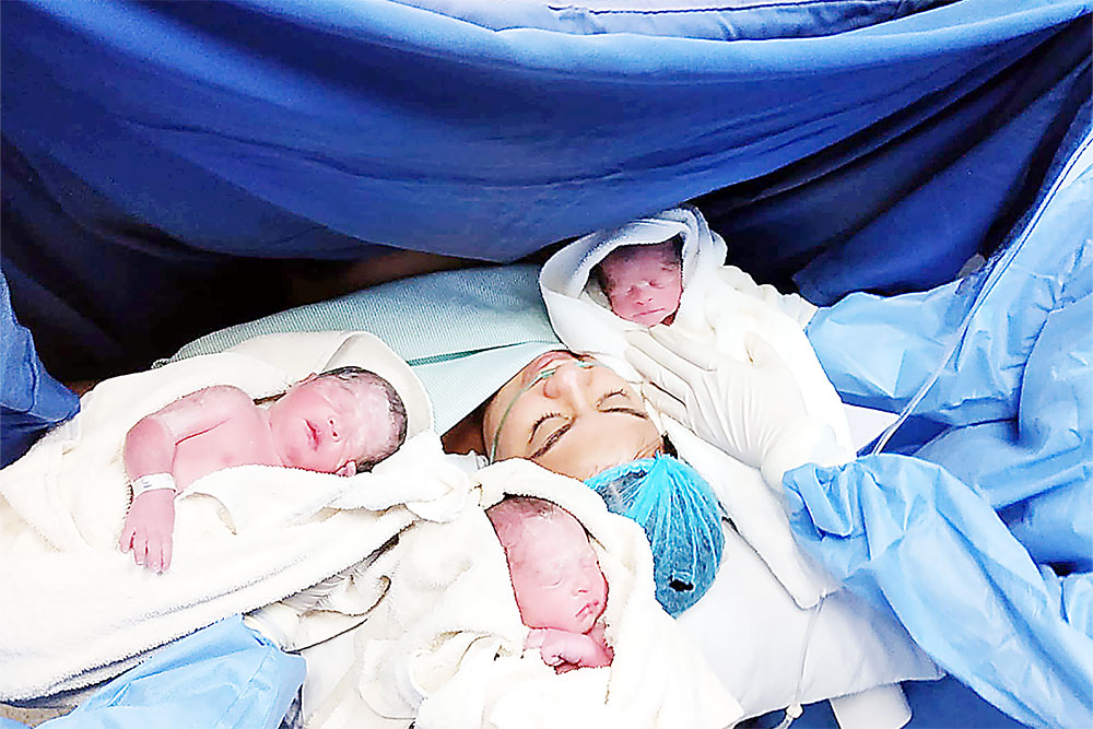 Nacen trillizos en Monclova