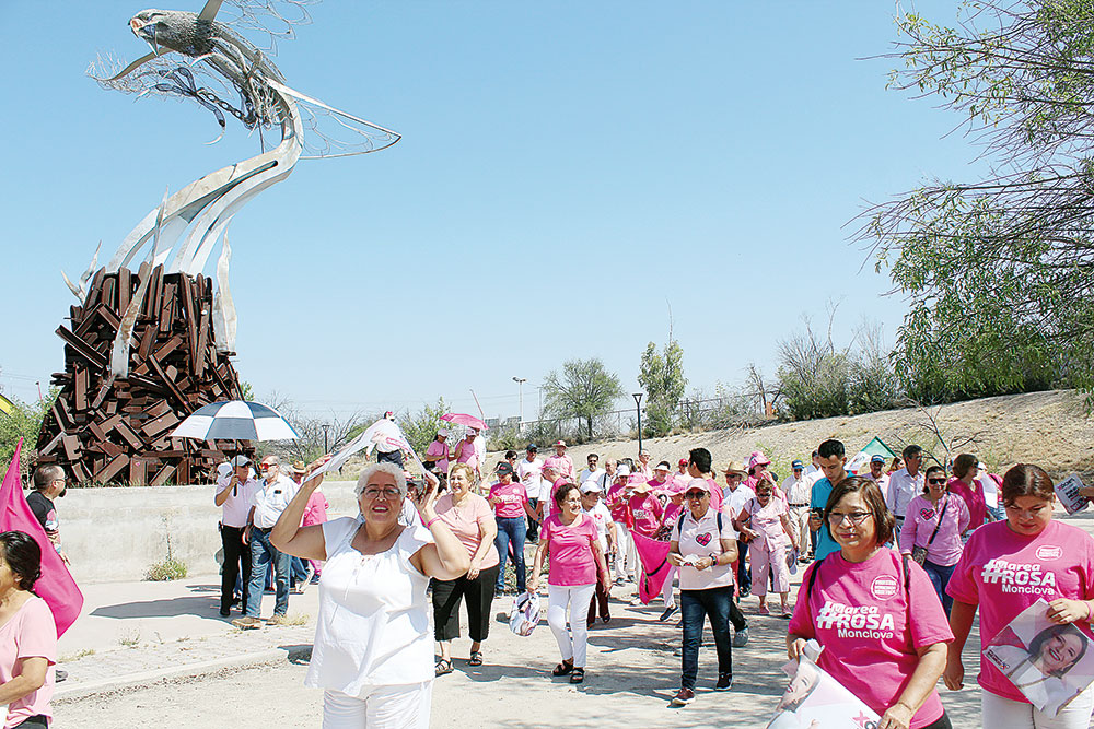 Marea rosa se manifiesta con fuerza en Coahuila