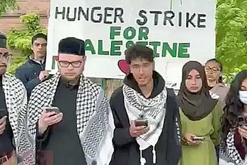 Estudiantes pro-Palestina, en Princeton, emplazan a huelga de hambre