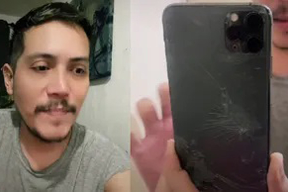 Joven metió su iPhone en el congelador para que se enfriará y terminó con la pantalla estrellada | VIDEO