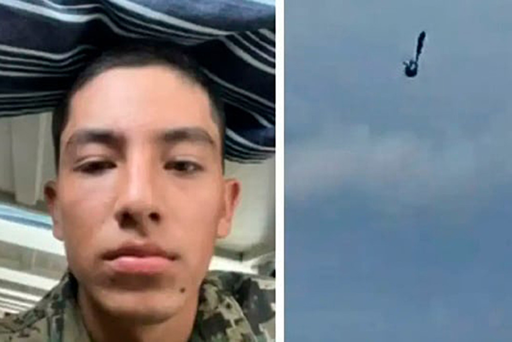 Joven cadete muere durante práctica en helicóptero en Campeche; falló su paracaídas