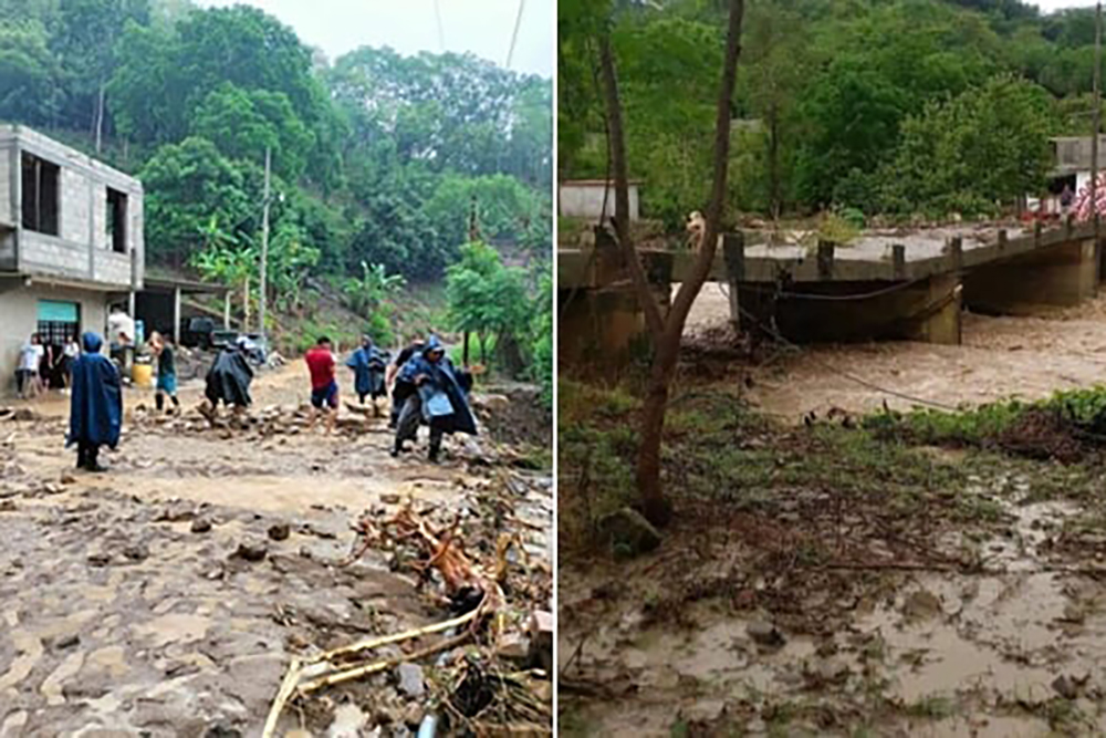 Desalojan a 200 familias tras desbordarse el río Santa Teresa, en Hidalgo