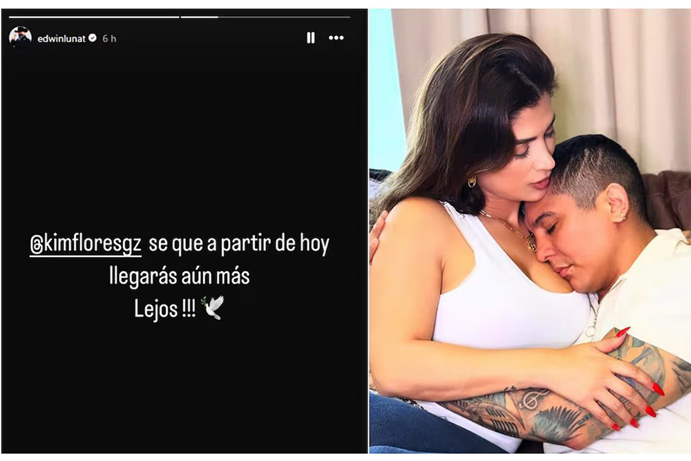 Comparte Edwin Luna extraño mensaje sobre su esposa Kimberly Flores