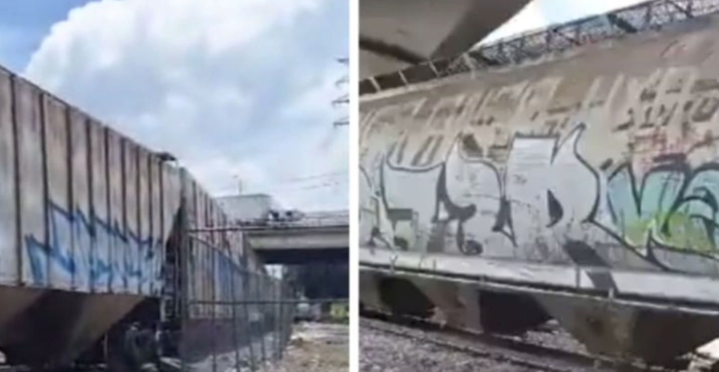 Descarrilamiento de tren en Tlalnepantla desata el caos vial en la México-Querétaro