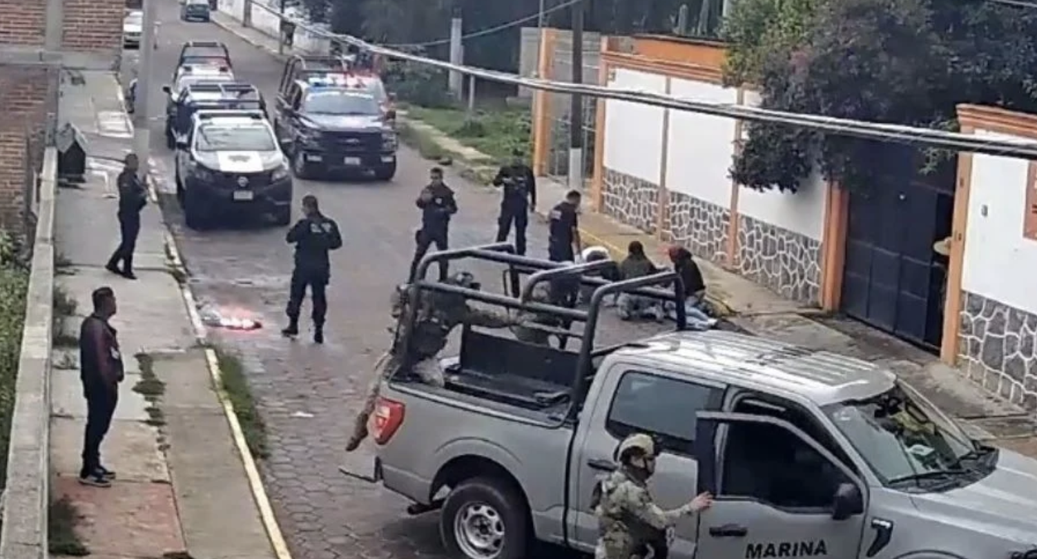 VIDEO: ‘Los Barba’ atacan a militar en Totolac, Tlaxcala y éste los balea; uno murió