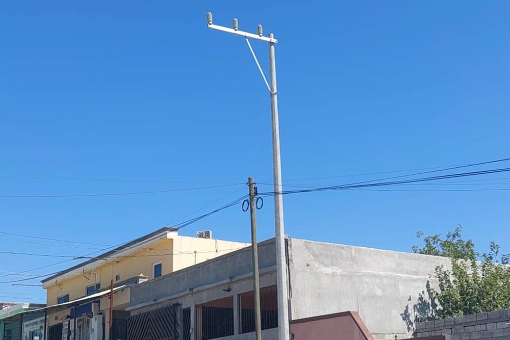 Mejora CFE red eléctrica en la Borja
