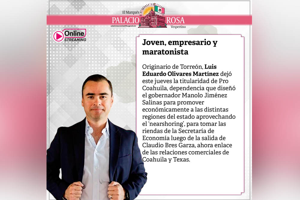 Joven, empresario y maratonista