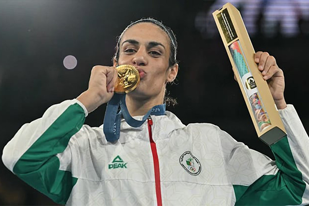 Boxeadora argelina Imane Khelif presenta denuncia en París por ciberacoso