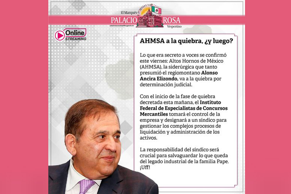 AHMSA a la quiebra, ¿y luego?