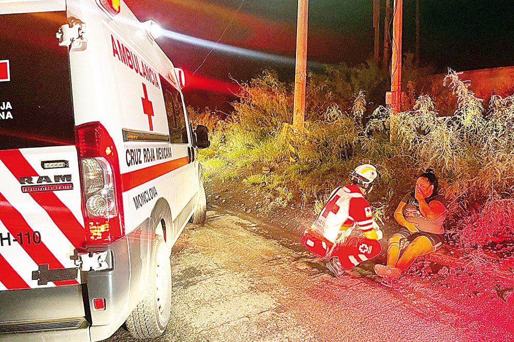 Sufre mujer agresión de su pareja