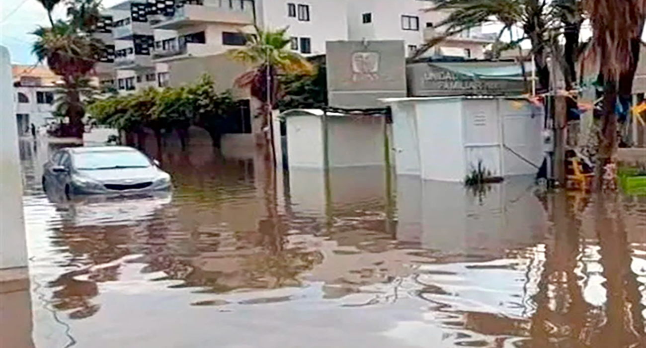 Causa ‘Ileana’ inundaciones en Los Cabos, BCS