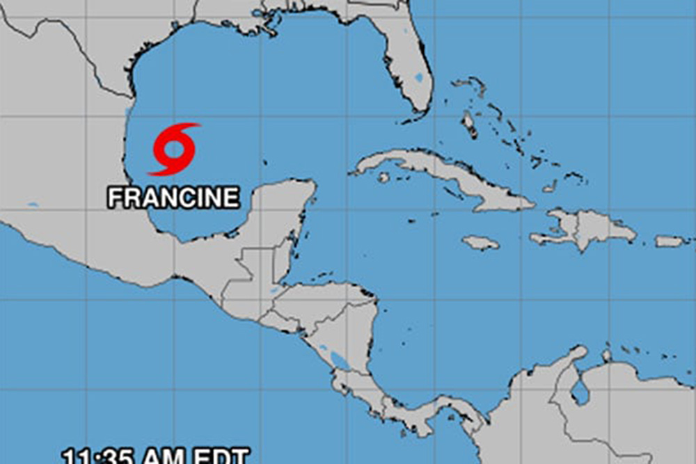 Se forma tormenta tropical Francine en el Golfo de México