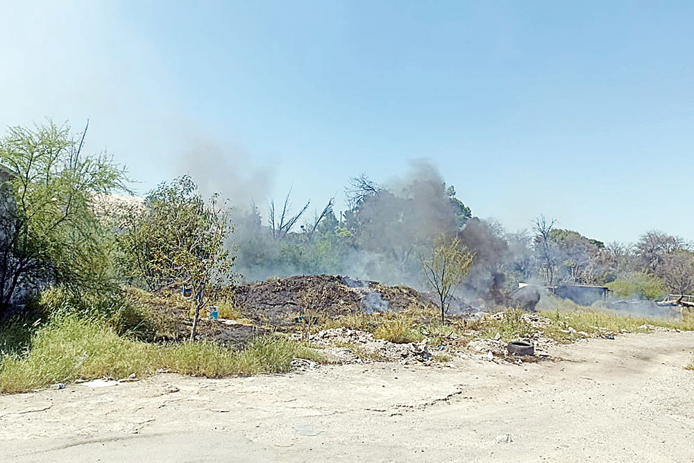 Alarma incendio cerca de casas