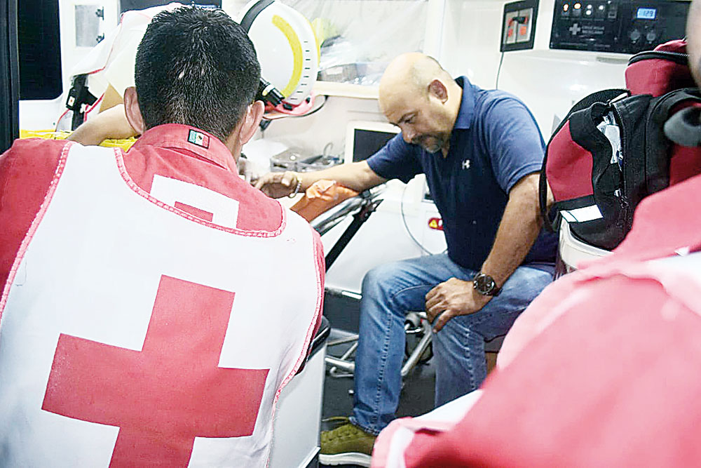 Queda lesionado en fuerte choque