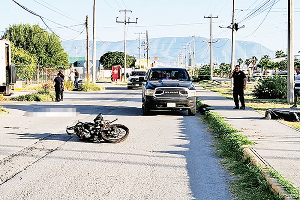 Se mata menor en motocicleta