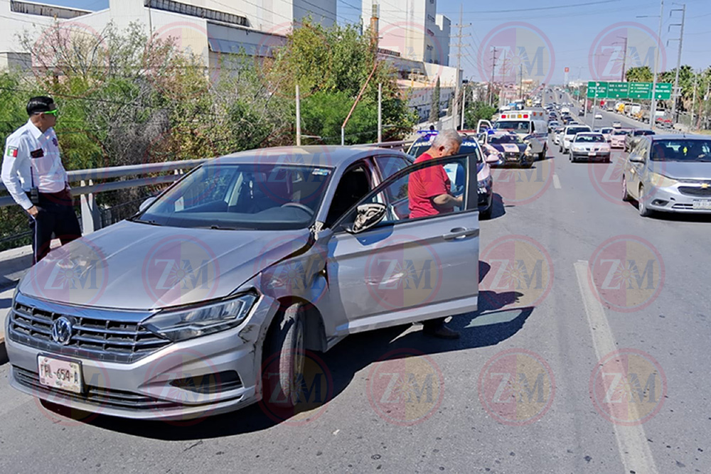 Triple colisión en puente del Pape