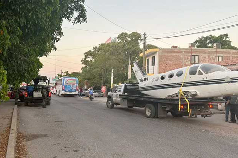 Hallan avioneta Cessna durante operativo de rescate por secuestro en Culiacán