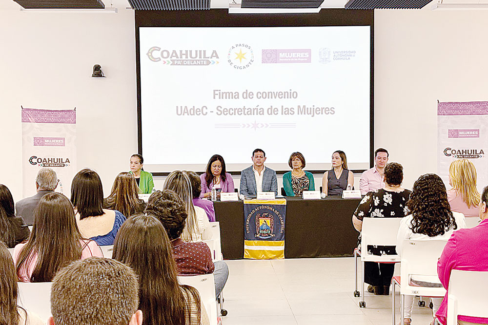 Firma la UAdeC convenio con Secretaría de la Mujer