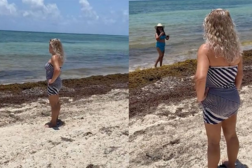 ‘It’s private’: Mujer corre a turistas de ‘su playa’ en Quintana Roo