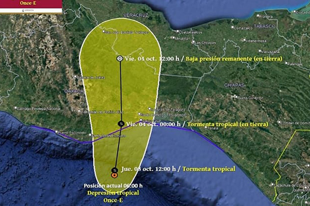 Ciclón Kristy tocaría tierra en México en próximas horas, en zonas ya afectadas por ‘John’